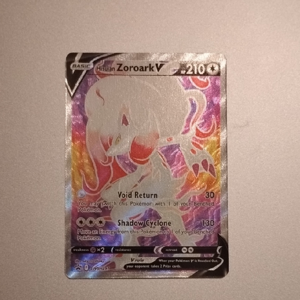 Galarian Zoroark V Pokémon Card